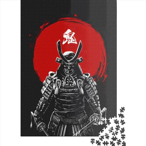 FUmoney 1000-teiliges Puzzle-Spiel, Samurai-Krieger-Puzzle, Holzquadrat-Puzzle, Lernspielzeug, Puzzles, einzigartige Herausforderungsspiele, 1000 Stück (75 x 50 cm)