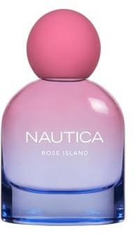 Nautica For Her Rose Island Eau De Parfum, Mood-Boosting, lebendig & entschlossen, blumiger Bernstein-Duft, vegane Formel, langanhaltender Duft, 50 ml