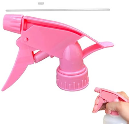 Sprühflaschenaufsätze – verstellbare Sprühflaschendüse mit 25 cm Strohhalm | Ersatz für multifunktionale Sprühflaschenoberteile | Auslaufsicherer Sprühflaschen-Ersatz | Wiederverwendbarer Kopfsprüher