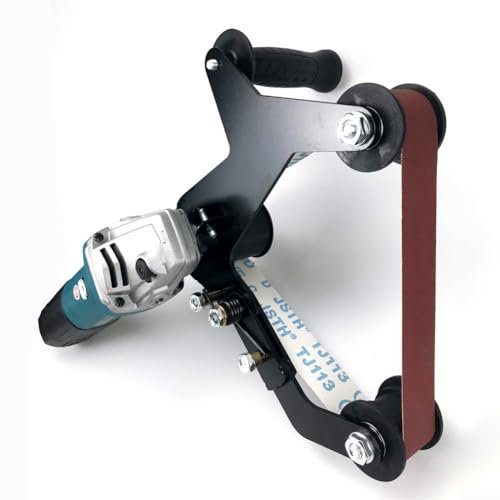 Adaptador de lijadora de banda para amoladora angular, herramienta profesional de eliminación de óxido, fácil lijado de tuberías, trabajo de lijado preciso (14 mm)