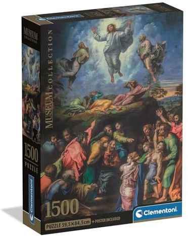 Clementoni Puzzle Museum - Raphael Transfiguration 1500 Stücke, Compact Box - Puzzle für Erwachsene 14-99 Jahre, Geschenk für Mann und Frau, Made in Italy, 31739