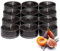PartyLite Lot de 12 bougies chauffe-plat, figues et fruits avec parfum vanille, aromathérapie avec jusqu'à 4 à 6 heures de combustion, idéal pour la décoration de la maison, les cadeaux de vacances et