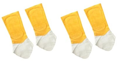 2 Unidades cuero soldadura polainas y salpicaduras zapato protector de cubierta para soldador