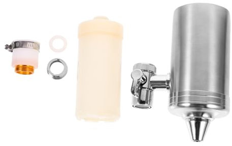 DIYEAH 1pezzi Filtro Per Rubinetto Da Purificatore d Acqua in Acciaio Inossidabile Immediato Acqua Filtrata Riduce Uso Bottiglie Installazione Rapida Senza Attrezzi