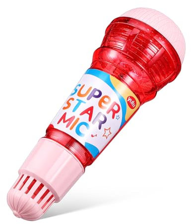KONTONTY Micrófono De Eco para Juguete De Plástico Micrófono Falso para Cantar y Logopedia para Pequeños y Niñas De Música