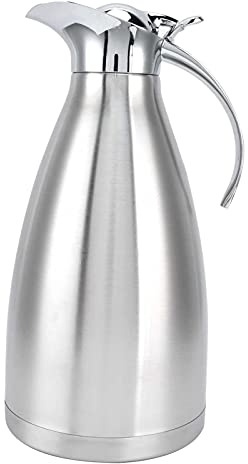 Mtlavishness Bouteille d'isolation sous vide Pichet sous vide en acier inoxydable Bouilloire d'isolation thermique domestique portable Bouilloire d'eau froide Pot d'eau chaude 2L (1. Vinaigre)