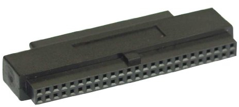 InLine 72929 SCSI III Adapter intern 50-polig Pfostenbuchse auf 68-polig Mini Sub D Buchse