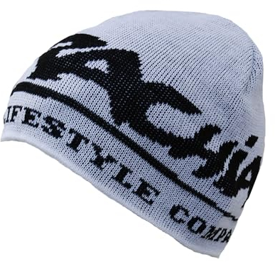 Brachial Herren Beanie Next Weiß/Schwarz - Mütze Strickmütze
