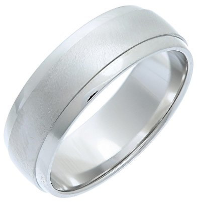 Theia Ring Cobalt Court Shape Mattierte Mitte 7mm - Größe 67 (21.3)