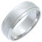 Theia Ring Cobalt Court Shape Mattierte Mitte 7mm - Größe 67 (21.3)