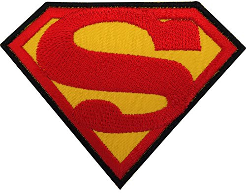 Superman-Aufnäher, zum Aufbügeln oder Aufnähen, bestickt, Logo, Symbol, Film, Spielzeug