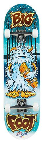 ColorBaby - Monopatín de madera Big Foot, tamaño 79 x 20 cm, con eje de aluminio y ruedas de PVC 50 x 30 mm (85093)