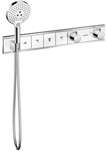 Hansgrohe RainSelect Thermostat Aufputzteil für 4 Funktionen Weiß/Chrom
