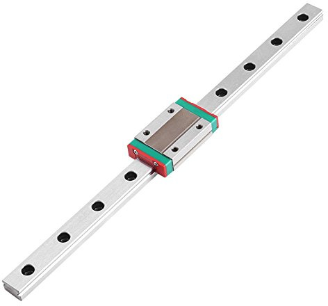 MGN12H Linear Rail Guide 250mm 12mm Width Bearing Steel Carriage Block | Bearing Steel Material, 250mm Length 12mm Width, MGN12H Carriage Block, GCR15 Black Coated,3D Printer