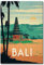 Bali Travel Vintage Art Kühlschrankmagnet, Größe 6,3 x 8,9 cm