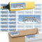 Sunnywall® Adressetiketten Adressaufkleber personalisiert - 110 Klebeetiketten Regenbogen 53x21mm | Aufkleber mit Wunschtext