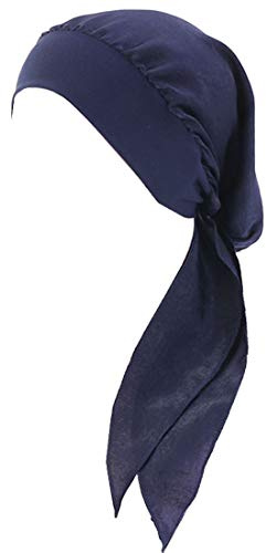YONKOUNY Kopfbedeckung Chemo Damen Elegante Sommer Elastic Bandana Kopftuch Wrap Headscarf Beanie Hut Kopftuch Schal Turban für Haarverlust Krebs Chemotherapie (#2)