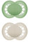 MAM Original Schnuller im 2er-Set, zahnfreundlicher Baby Schnuller aus nachhaltigen & bio-erneuerbaren Materialien, Sauger aus MAM SkinSoft Silikon, mit Schnullerbox, 6-16 Monate, grün/beige