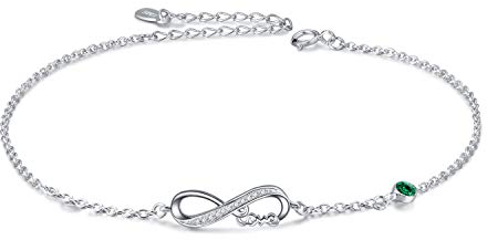 AOBOCO Infinity Armband Damen Sterling Silber 925 Unendlichkeitszeichen Armbänder