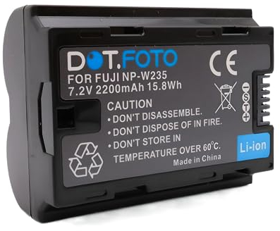 Dot.Foto NP-W235 Premium 7.2v / 2200mAh Akku für Fujifilm X-T4, GFX 100s