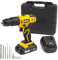 Cordless Combi Drill 20V Impact Variable Speed 0-1500rpm Wolf 13mm 1/2 Inch Keyless Chuck 30Nm 21+1+1 Torque 1.5Ah Li-Ion Battery - 2 Years Warranty