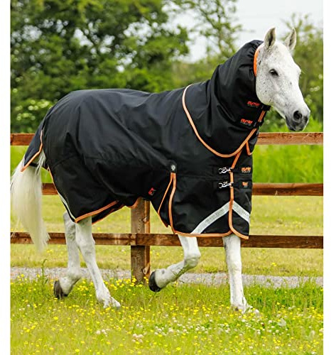 Premier Equine Weidedecke Titan 300g Turnout Rug mit Halsteil 5'9'' Black