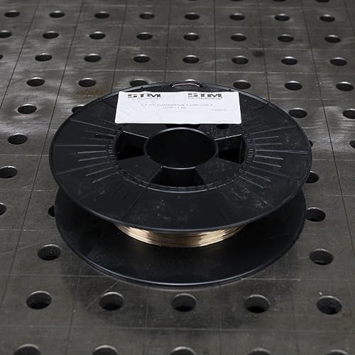 Hyundai Welding CuSi3 Draht 1,0mm Schweißdraht D100/D200/D300 Spule Rolle 2.1461 zum Mig Löten (D200, 1,0 Kg)