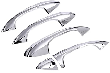 CMQA Auto Türgriff Abdeckung Trim Rahmen Aufkleber Für Mercedes Für Benz A B C E GLC CLA GLE GLS GLB Klasse W177 W247 W205 W213 X253 C118 W167 Türgriff Aufkleber (Color : Silber)
