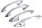 CMQA Auto Türgriff Abdeckung Trim Rahmen Aufkleber Für Mercedes Für Benz A B C E GLC CLA GLE GLS GLB Klasse W177 W247 W205 W213 X253 C118 W167 Türgriff Aufkleber (Color : Silber)
