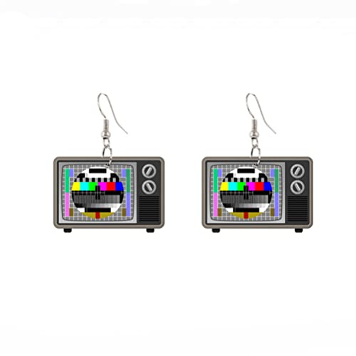 Einzigartige Acryl-Tropfen-Ohrringe aus Acryl, originelle TV-Statement-Ohrringe, kreativer Schmuck für Frauen, Teenager, Mädchen, Partygeschenke