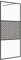 vidaXL Paroi de Douche avec Verre Cloison de Baignoire Accessoire de Salle de Bain Cloison de Douche Maison Intérieur ESG Transparent 80x195 cm Noir