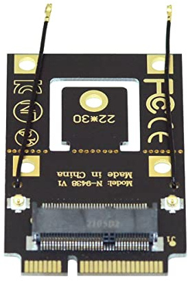 Cablecc Adaptador convertidor NGFF M.2 Key-A a Mini PCI-E PCI Express para tarjeta WiFi 9260 8265 7260 AC