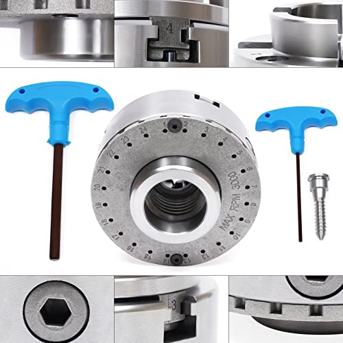 Backenfutter Set, selbstzentrierendes Drehfutter, M33 4-Backen Backenfutter Spannfutter Drechselbank Drechselfutter Drehfutter