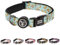 SUPER DOGGY Hundehalsband Nylon Verstellbar - für Kleine, Mittel & Große Hunde - Halsband Hund Katze Welpe - Verstellbares, Weich & Komfort - zum Wandern oder Radfahren (Blue Bananas, (S (25-40cm))