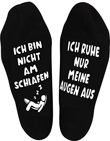 Lustige Socken Geburtstagsgeschenke für Männer Papa Opa Sohn Frauen Oma Tochter Geschenk Vatertagsgeschenke rutschfest Einheitsgröße