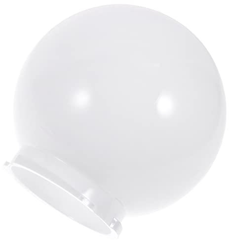 Uonlytech Abat- Boule Plastique Acrylique Lampadaire Globe Boule Ronde Post Abat- Post Globes Poteau De Clôture De Remplacement Couvercle De Appliques De Lampe Pour Le Globe Pour Lampadaire