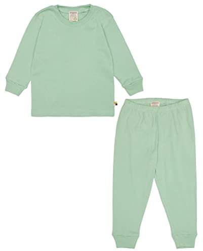 loud + proud Unisex Kinder Feinripp, Bio Baumwolle Und GOTS Zertifiziert Schlafanzug, Pistacchio, 98-104 EU