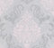Barock Tapete Profhome 953726-GU Vliestapete leicht strukturiert mit Ornamenten schimmernd grau silber rosa 5,33 m2