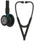 3M Littmann Cardiology IV Stethoskop für die Diagnose, Black-Edition Bruststück, schwarzer Schlauch, blauer Schlauchanschluss und schwarzer Ohrbügel, 69 cm, 6201