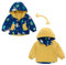 famuka Bambino Bambina Giacche e cappotti Giacca Reversibile Prima infanzia Giacca a Vento (Blu, 24M)