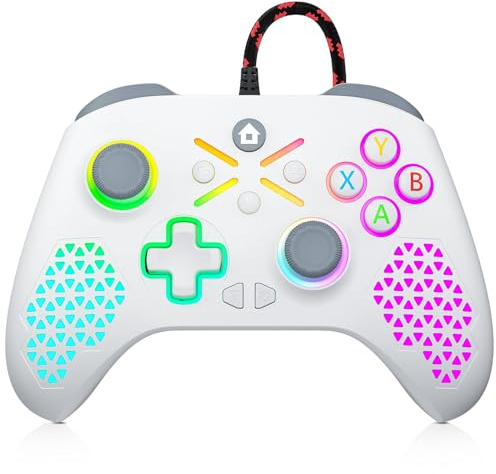 Kabelgebundener Xbox-Controller | Wired Gamepad kompatibel mit Xbox One/Xbox One X/S, Xbox Series X/S & Windows-PC – mit RGB-LED, Dual Vibration, Turbo-Funktion & 3,5mm Audio, Need to Update