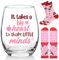 Mason Life Wine Glass Gifts for Women, Teacher Mug It Takes A Big Heart to Help Shape Little Minds Wine Glass Gift for TeacherThank You Teaching Assistant Appreciation Christmas (17oz)