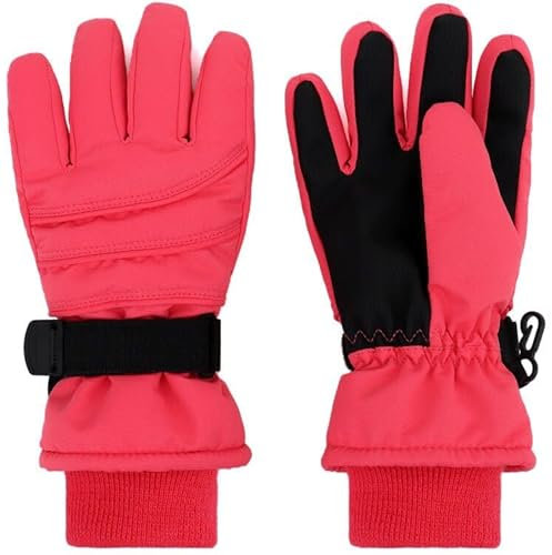 JANGANNSA Kids Waterproof Ski Gloves Warm Winter Accessories for Boys & Girls Aged 7-9