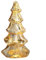 Albero di Natale luminoso in vetro con luci decorative per diffondere allegria festiva (C)