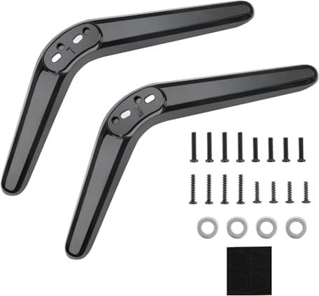 Piedini Per TV,Supporto TV Universale con Piedi, Compatibile con TCL TV LCD LED da 32 a 55 Pollici, Universali Supporto TV Tavolo, Facile da Installare, Piedi Antiscivolo in ABS di Alta Qualità