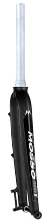 Forcella Rigida per Mountain Bike in Alluminio 27.5 29 Universale 1-1/2 Forcella per Bici con Conica Freno A Disco Forcella Anteriore ASSE Passante 15 * 110mm Boost(Black Gray,29in)