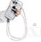 FloralGrace Cadena para el cuello con brillantes brillantes, cordón para teléfono móvil, cuerda larga, cuerda para teléfono móvil, cadena para teléfono móvil, colgante corto (blanco, 68 cm)
