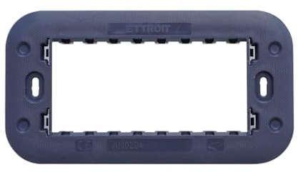 SUPPORTO A 4 MODULI, PER CASSETTA SCATOLA 504, PER PLACCA A 4 POSTI, COMPATIBILE CON BTICINO AXOLUTE, SERIE MOON, SERIE CIVILE, MASCHERINA