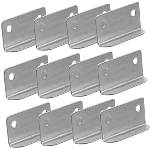 Gatuida Lot De 20 Gâches De Tiroir En Acier Inoxydable Supports D'Angle Couvercle De Gâche De Porte Angle En Acier Inoxydable Équerre D'Angle Plaque De Remplissage De Trou De