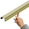 Self Adhesive Cable Cover 1m, Floor Cable Trunking for Wall/Open Wire Duct Cable Tidy Protector/Speaker Wire Hider, C Shape Cable Channel Concealer Easy to Install(D,Width 3.8CM/1.5INCH)